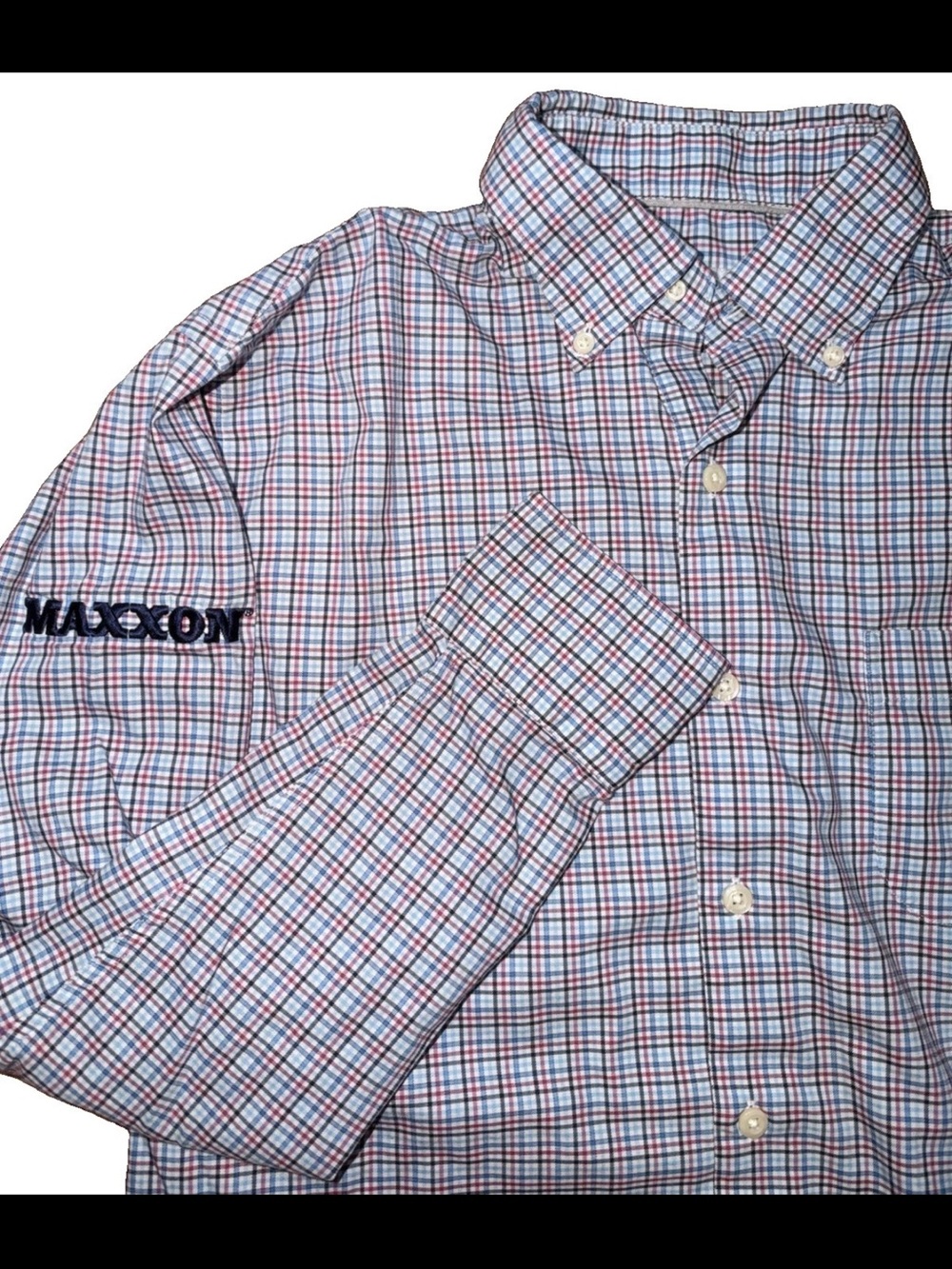 Peter Millar Albert Crown Lite Sport Shirt Men M Plaid Golf MF24W09LTB Maxxon